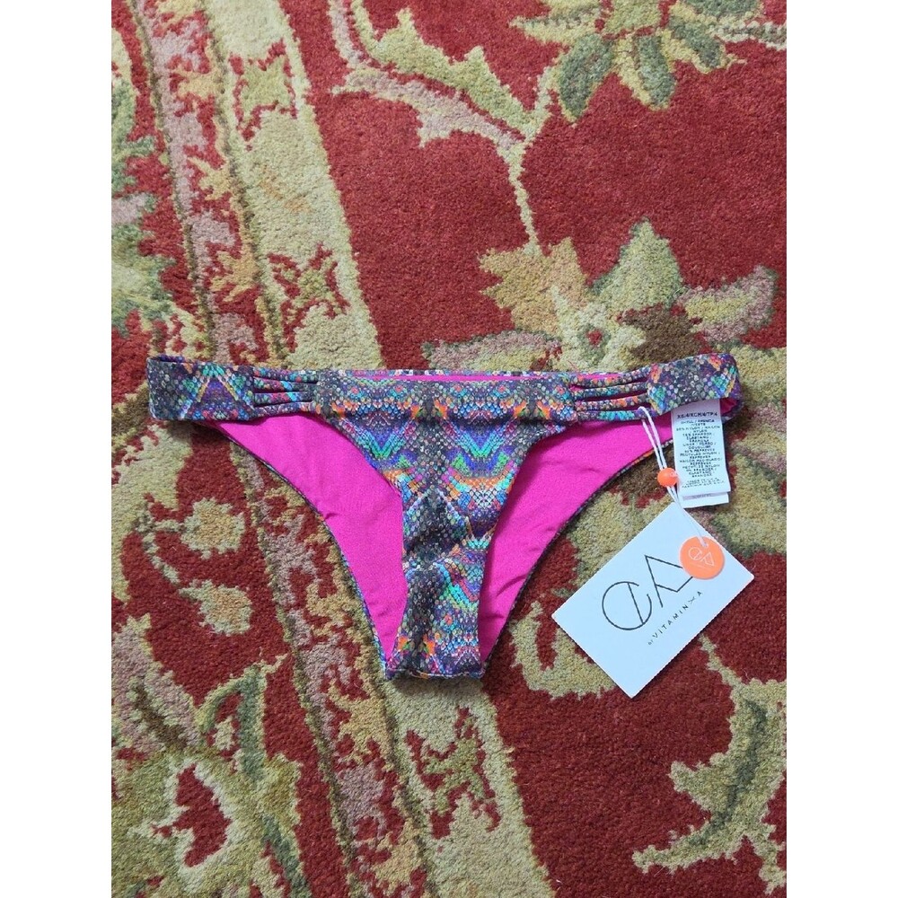Vitamin A Pink Multi-Color Bikini Bottom